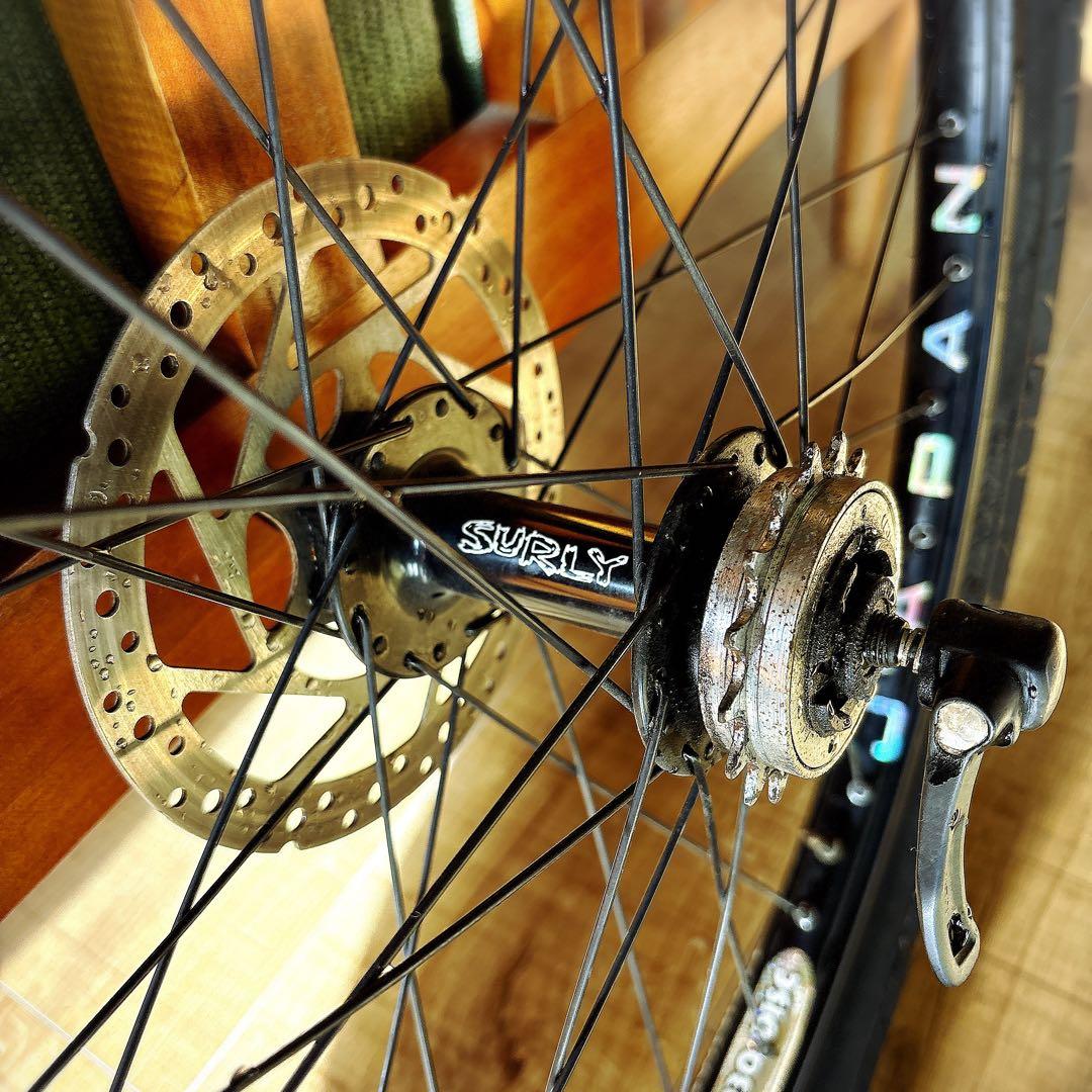 SURLY 完組リアホイール シングルスピードハブ　26インチ　中古