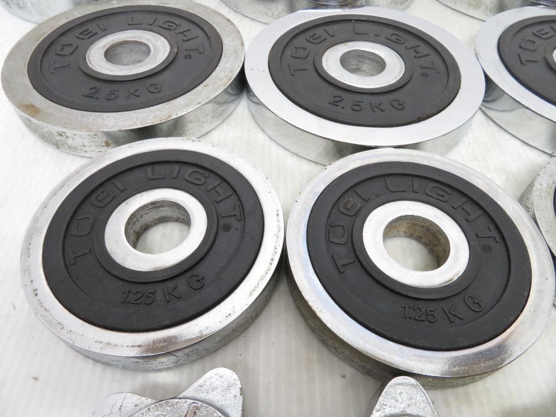 TOEI LIGHT クロームダンベル 片側17.5kg 2セット 35kg
