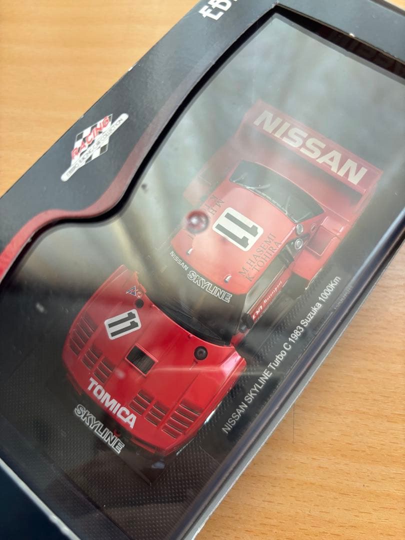 ミニカー1/43EBBRO日産スカイラインターボC110赤黒1983TOMICA