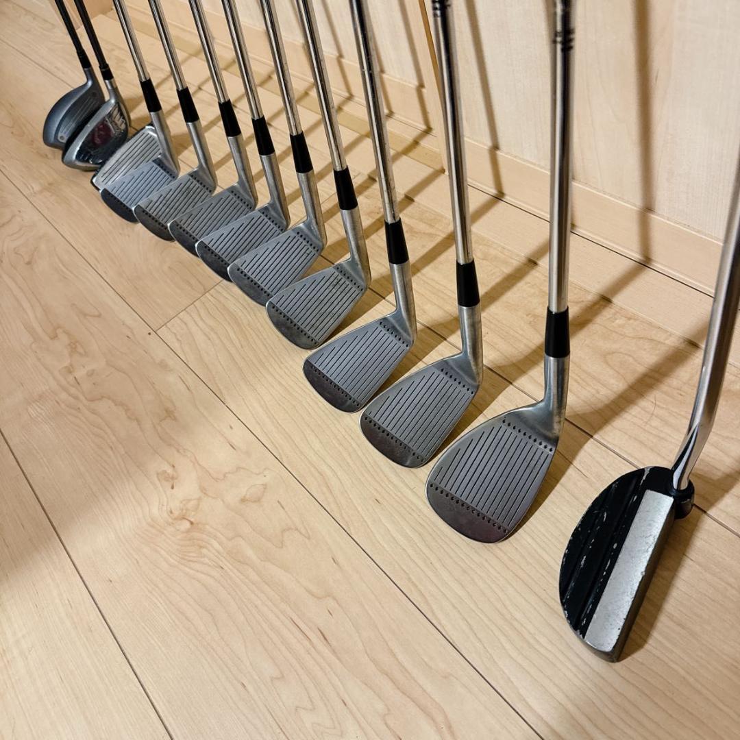 初心者男性用ゴルフクラブ13本セットBRIDGESTONEキャデイバッグ付