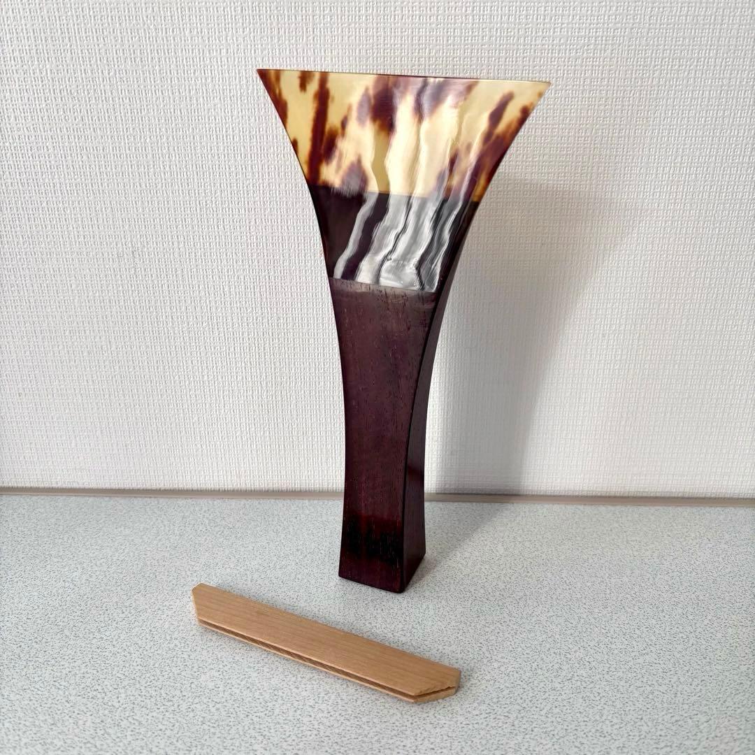 津軽三味線 撥 鼈甲 木台