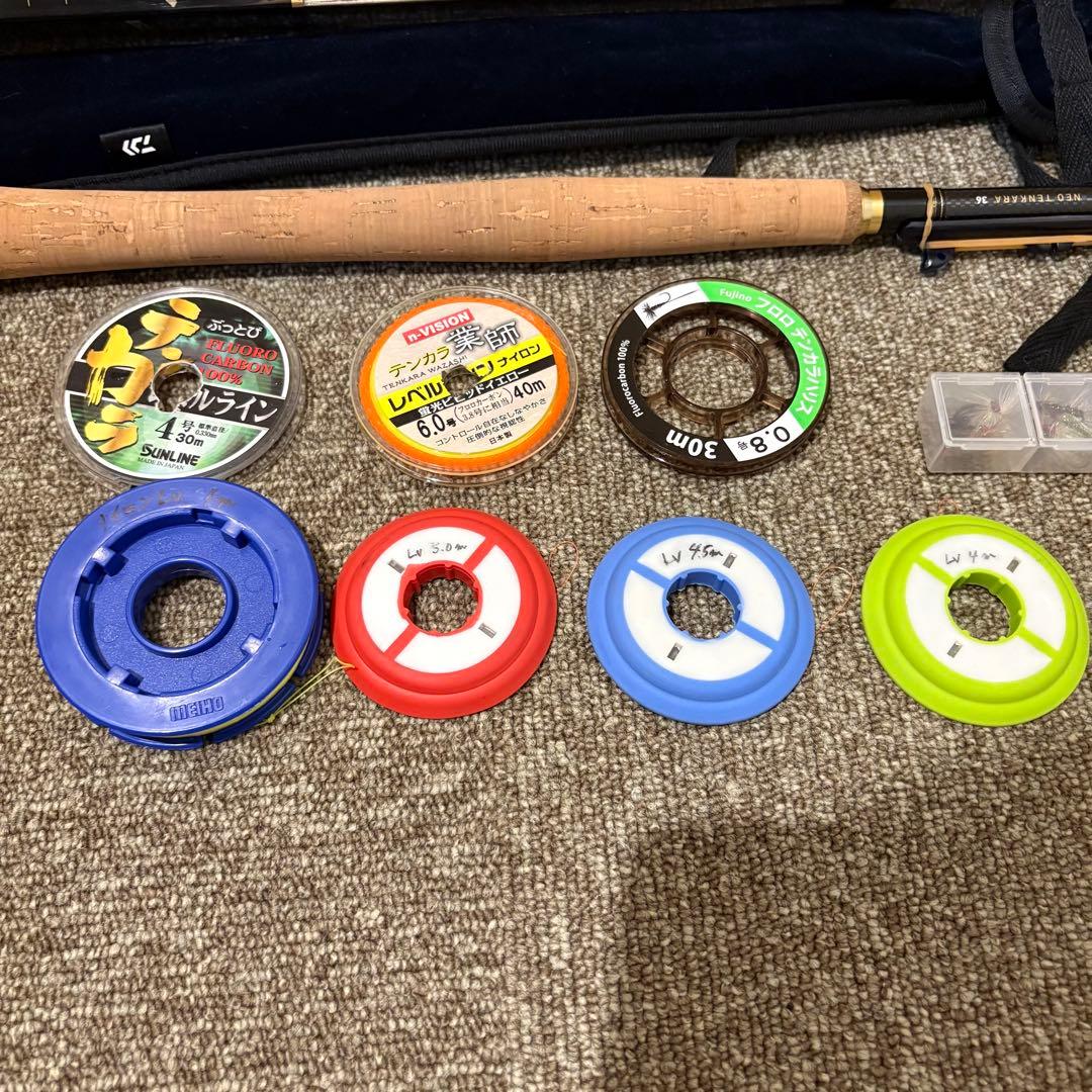た*け様 DAIWA NEOテンカラ36 テンカラ入門セット　ライン、ハリス、毛