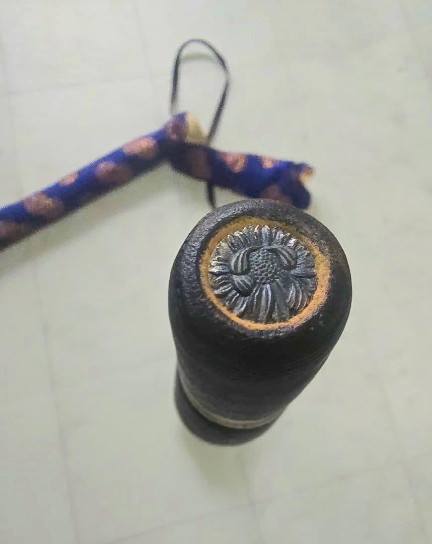 時代 雅楽和楽器 能管 煤竹 籐巻き仕上げ 七穴