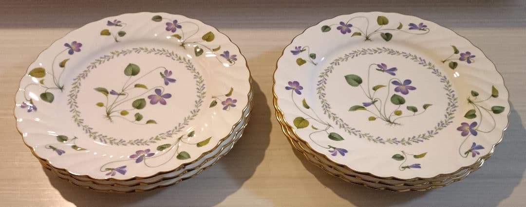 Noritake バイオレットディナープレート6枚セット
