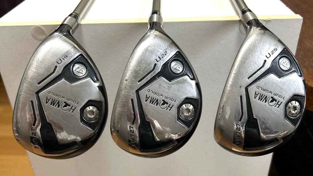 ホンマ HONMA TW727 U19,U22,U25 3本セット