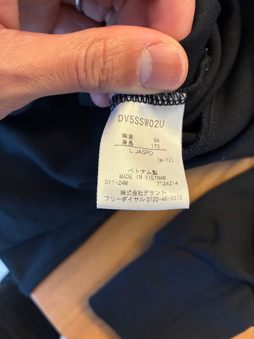 デサント　ジャージ　上下　黒