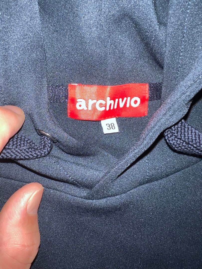 美品⭐︎archivio アルチビオ フード付きプルオーバー パーカー 38