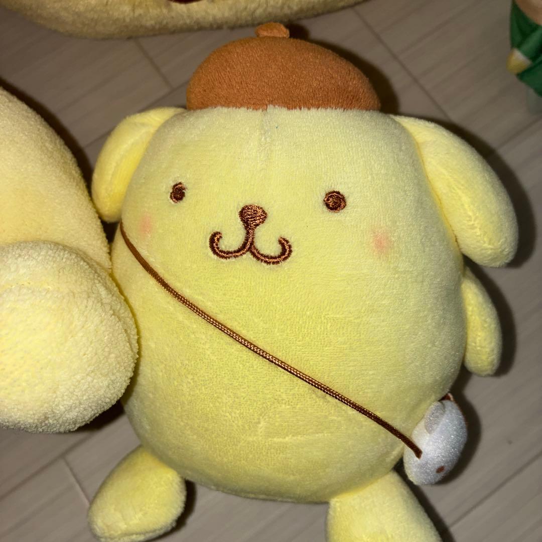 ポムポムプリンぬいぐるみマスコット12点セット。