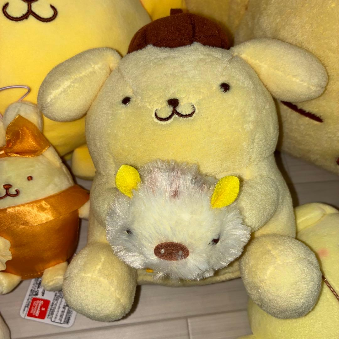 ポムポムプリンぬいぐるみマスコット12点セット。
