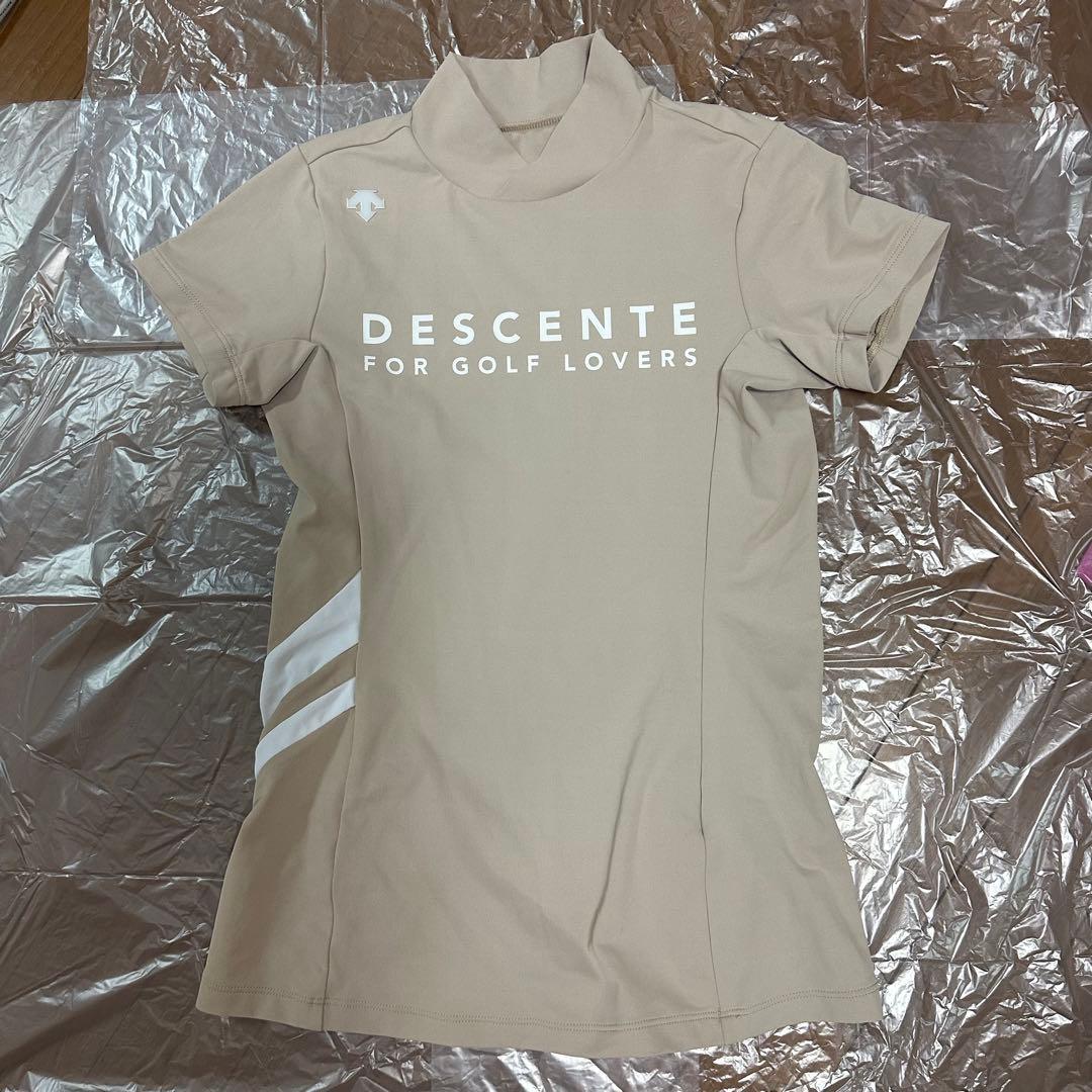 DESCENTE レディースゴルフシャツ ベージュ