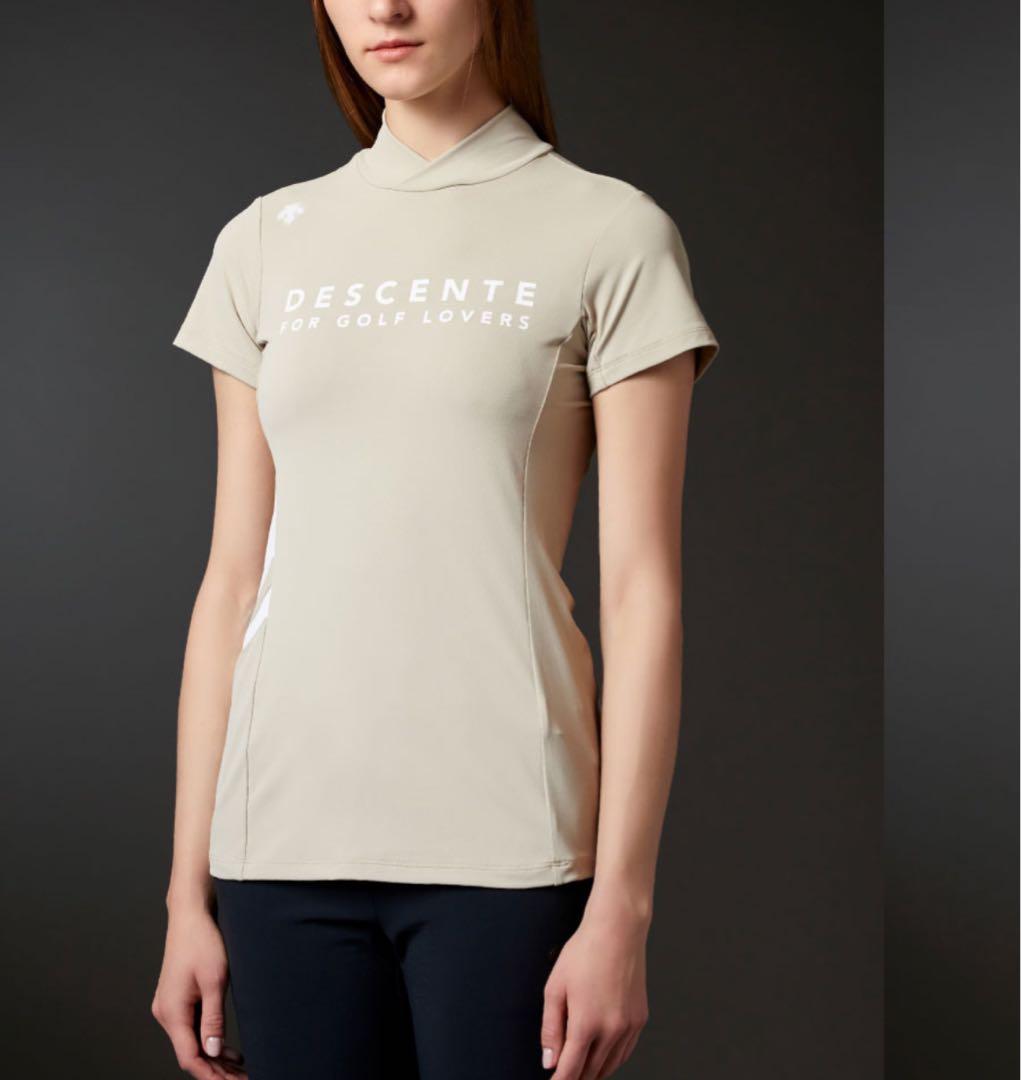 DESCENTE レディースゴルフシャツ ベージュ