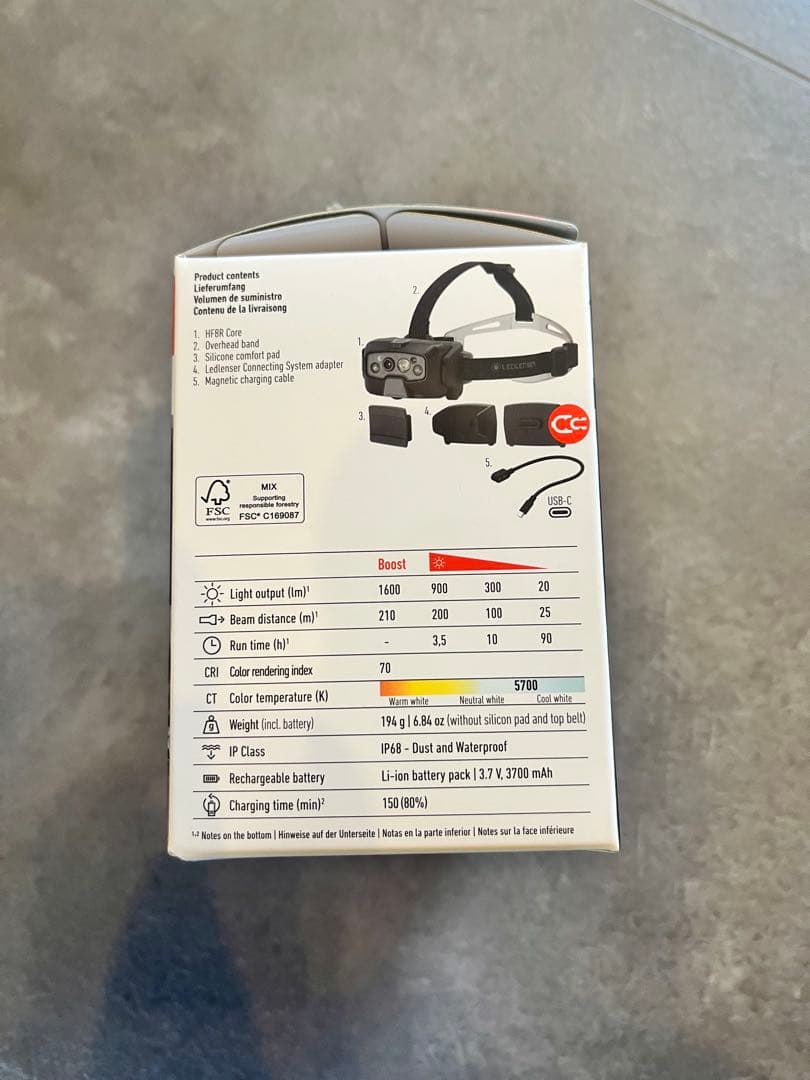 LEDLENSER HF8R CORE ヘッドランプ