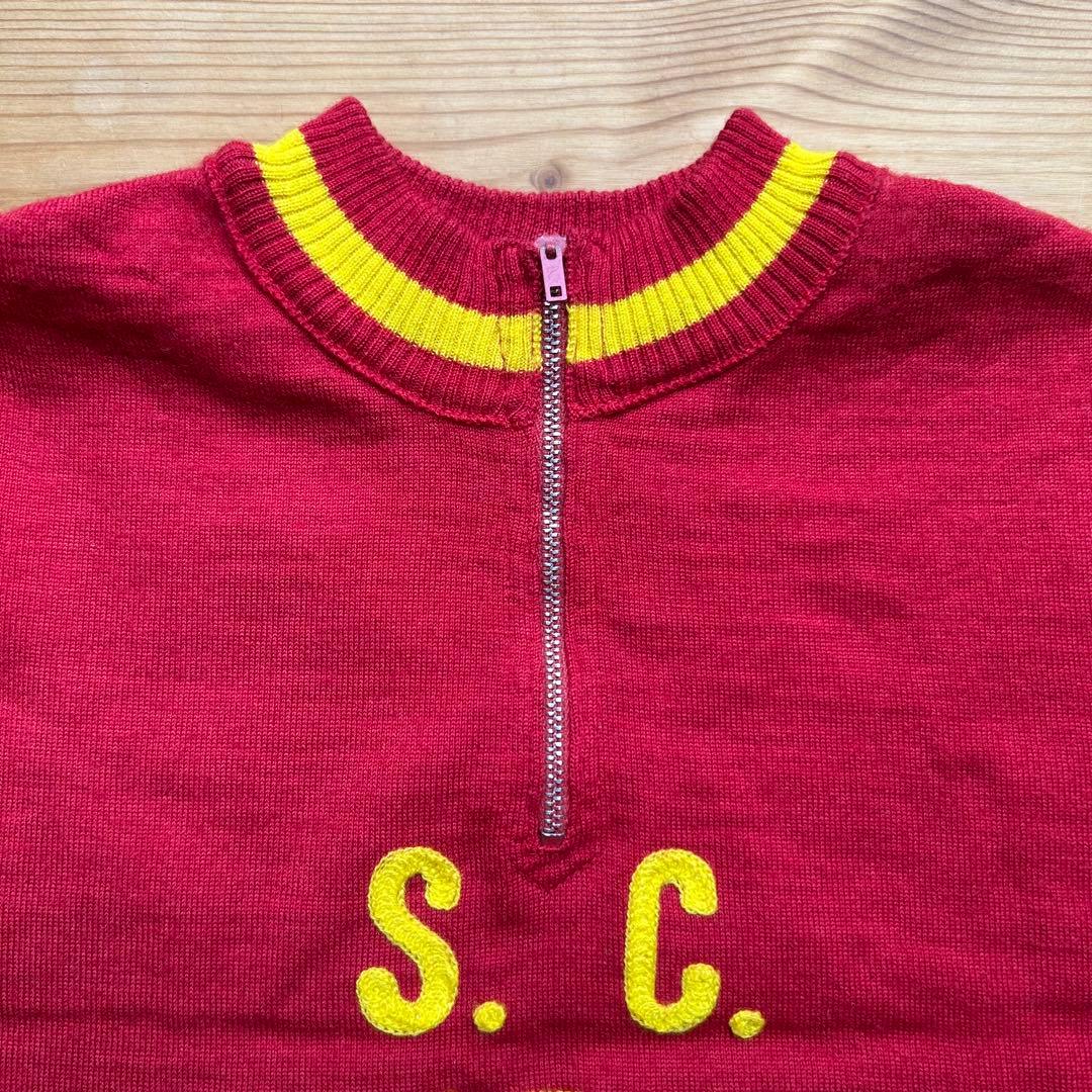 70s 80s イタリア製 S.C.RAVENNA ウールサイクリングジャージ