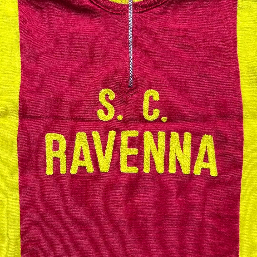 70s 80s イタリア製 S.C.RAVENNA ウールサイクリングジャージ