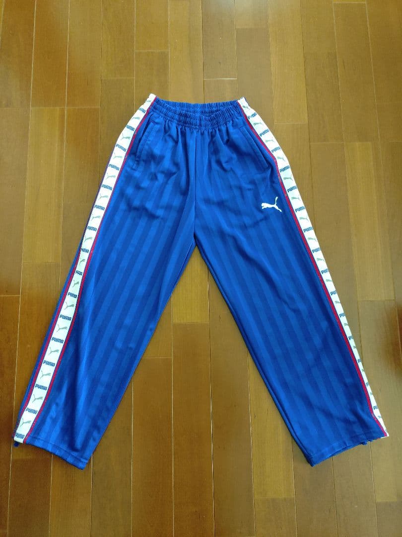 廃盤 美品 PUMA ジャージ上下＋ハーフパンツ3点セット 青/ ストライプ M