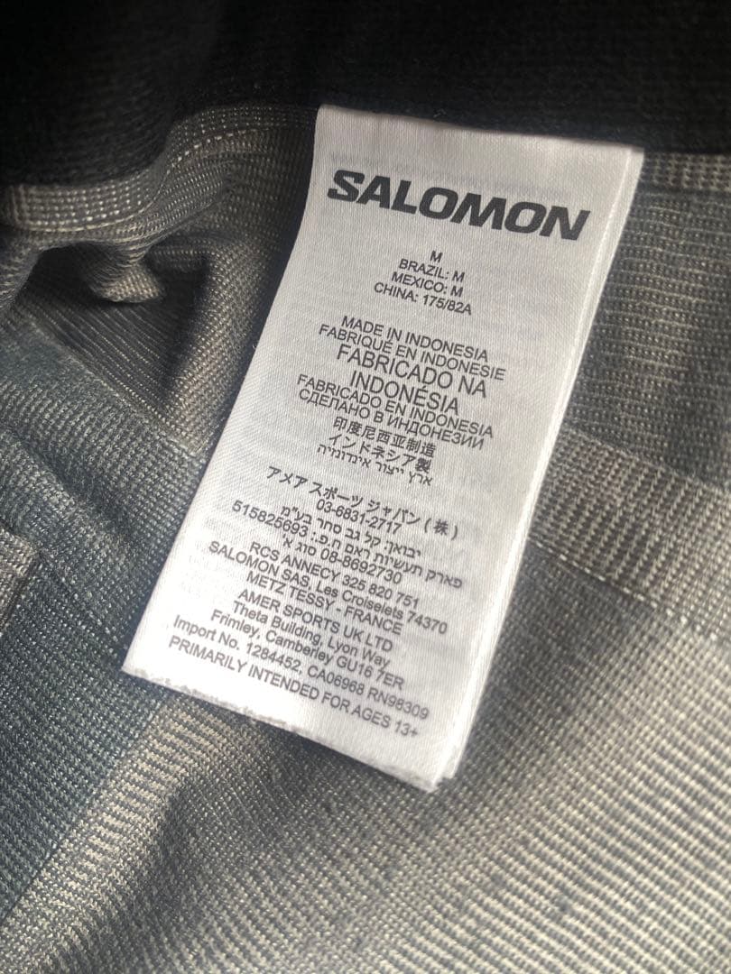 SALOMON GORE-TEX ブラックオーバーオール