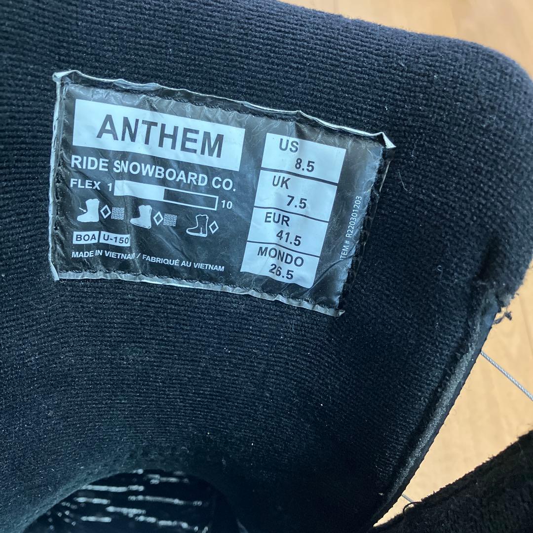 【RIDE】ライド　スノーボードブーツ ANTHEM アンセム　26.5