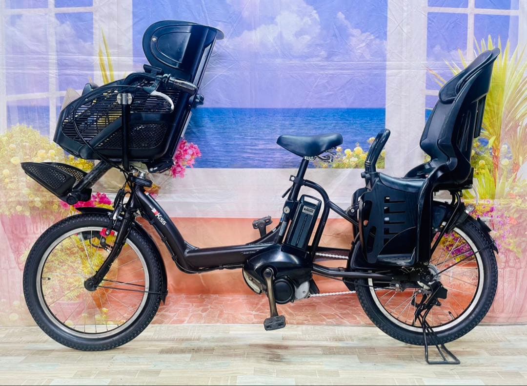 ヤマハパスキス⭐️人気モデル！子供乗せ電動アシスト自転車Y3419