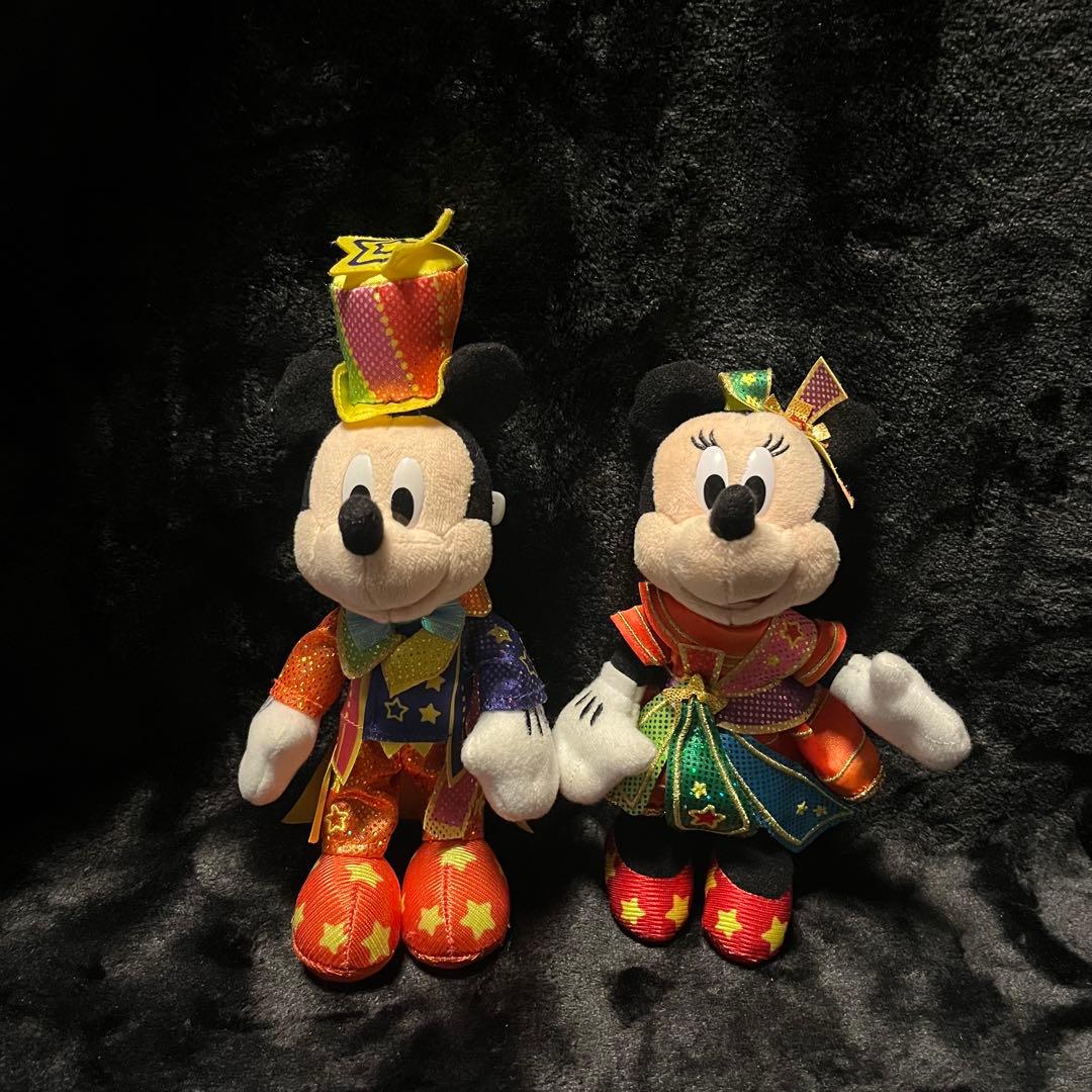 ミッキーマウス ミニーマウス ぬいぐるみバッジ セット売り