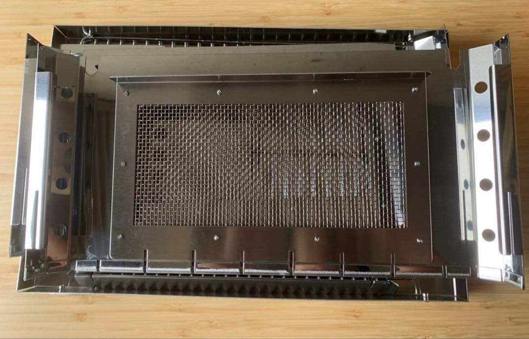 新品組み立てステンレス製メッシュBBQ防寒コンロ