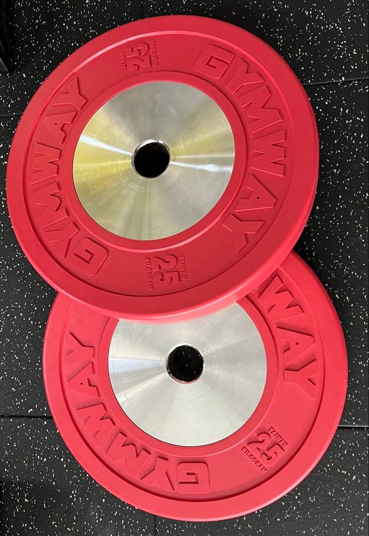 12/16まで ①GYMWAY コンペティションバンパープレート 25kg 1枚