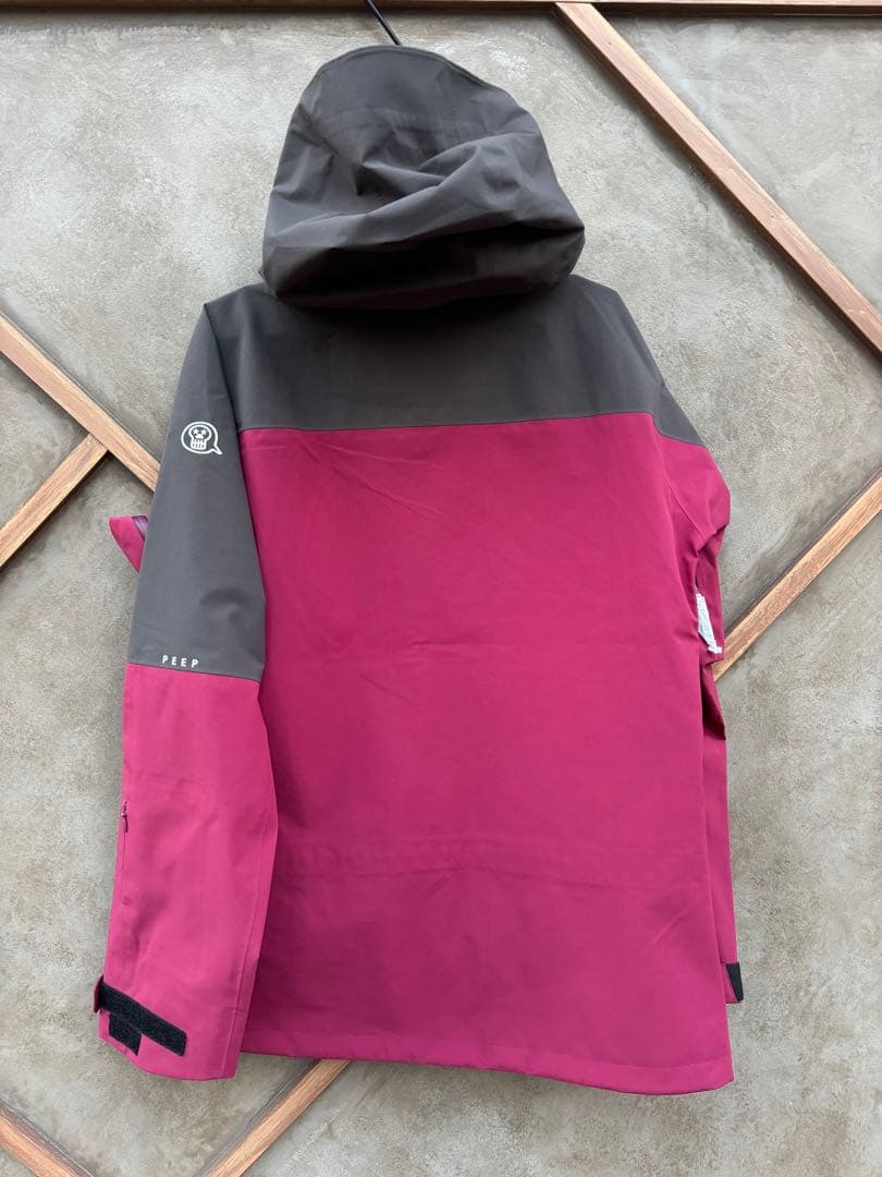 unfudge PEEP JACKET グレープ/チャコール Lサイズ