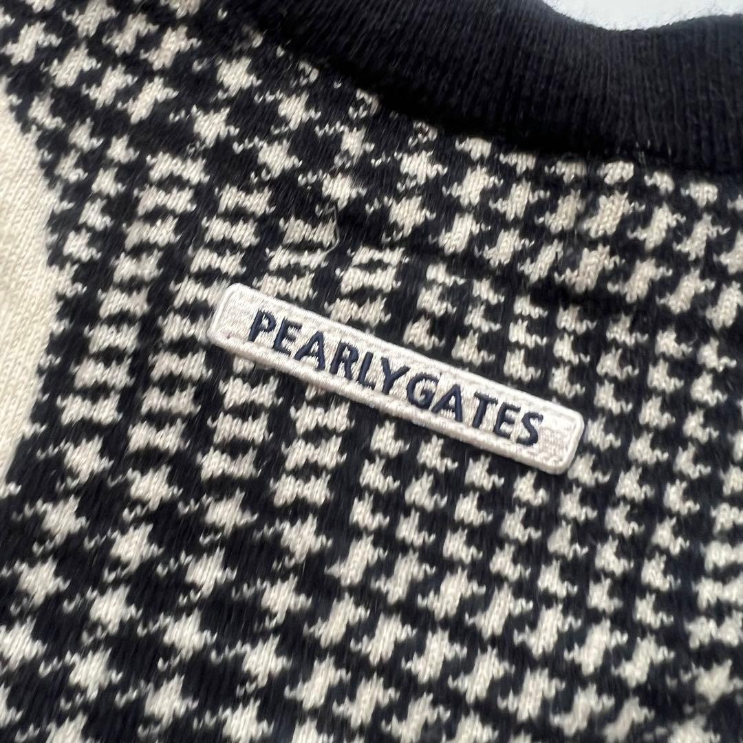 Pearly gates パーリーゲイツ　カシミヤ100% 千鳥格子柄　セーター