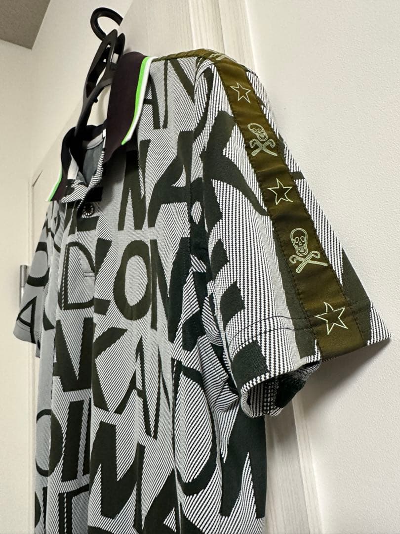 MARK & LONA ロゴプリント ポロシャツ