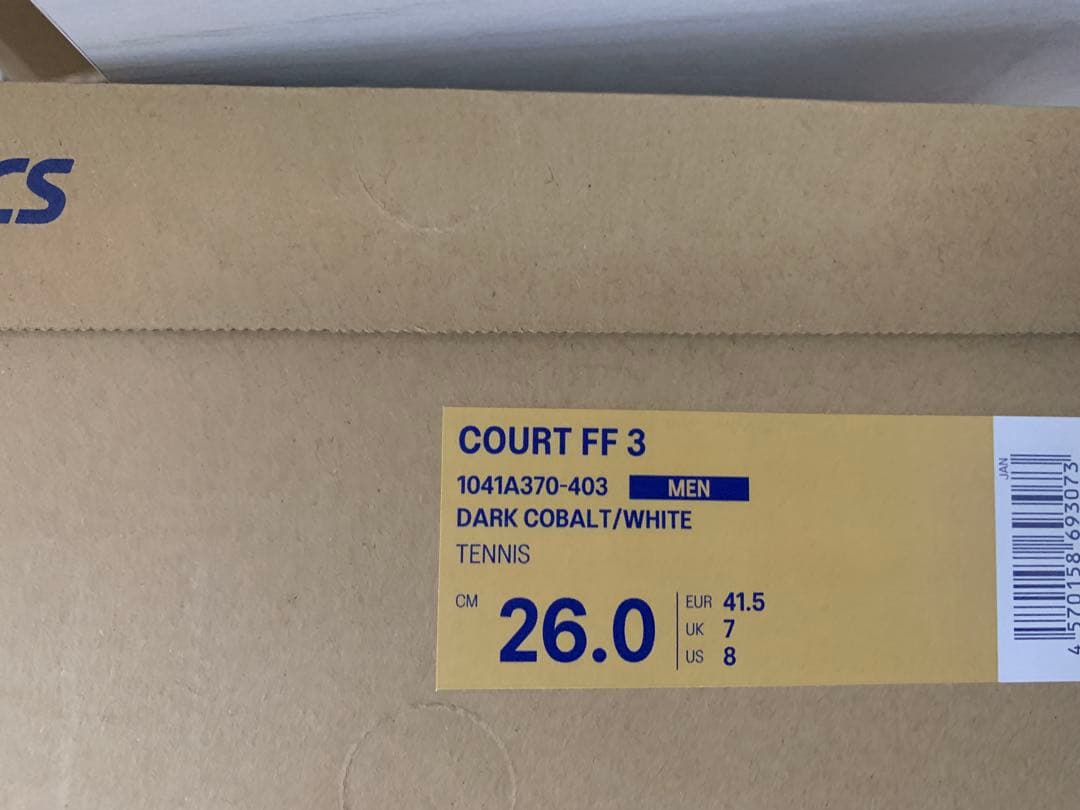 ASICS テニスシューズ コートFF3 AC 26cm ジョコビッチ