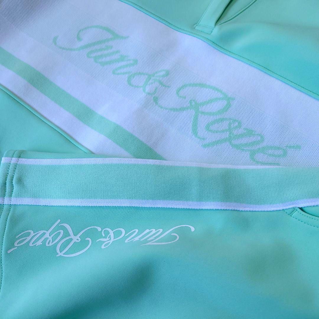 極美品 JUN&ROPE' GOLF ダンボールニット セットアップ ミント