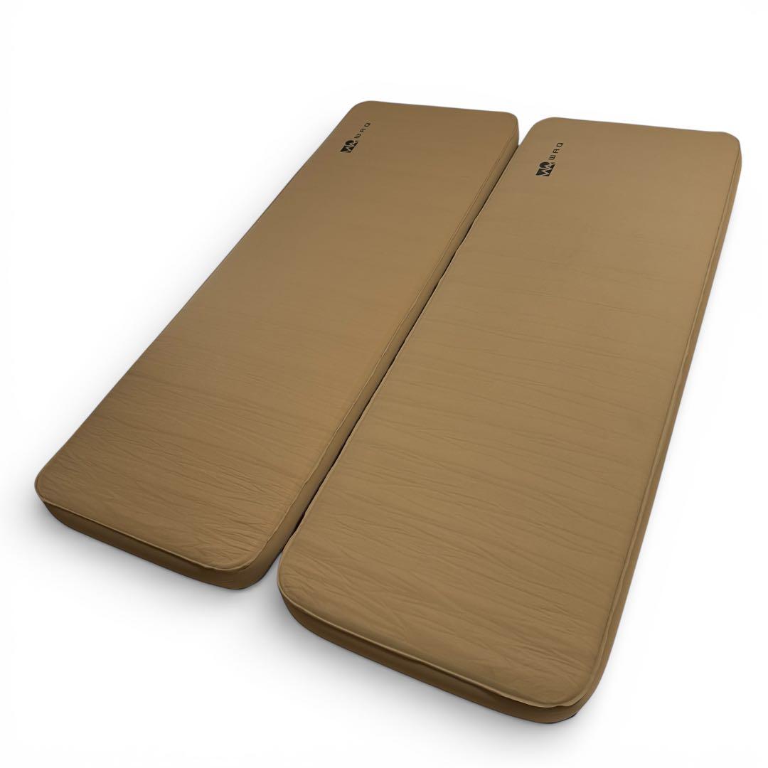 美品 WAQ リラクシングキャンプマット 10cm タン 2個セット