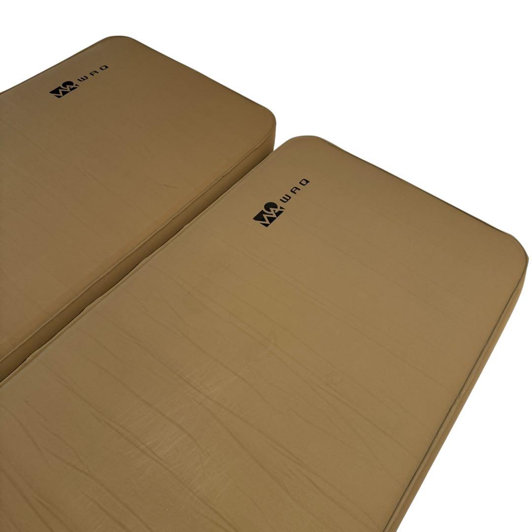 美品 WAQ リラクシングキャンプマット 10cm タン 2個セット