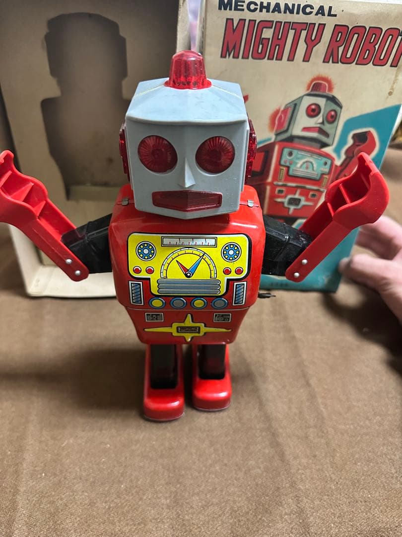 マイティロボット ブリキ MECHANICAL MIGHTY ROBOT