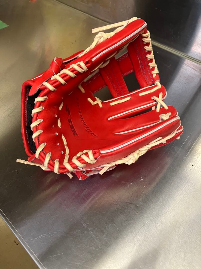SSK プロエッジ 軟式グローブ レッド