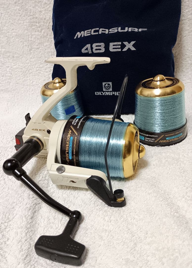 オリムピックメカサーフ48EXロングスプール投げ釣り専用リール！替えスプール付