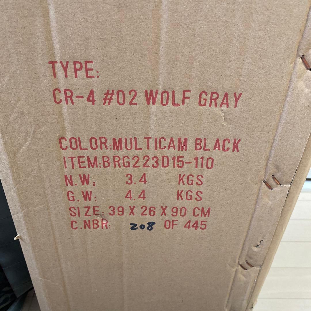 ブリーフィング キャディバックCR-4 WOLF GLAY マルチカムブラック