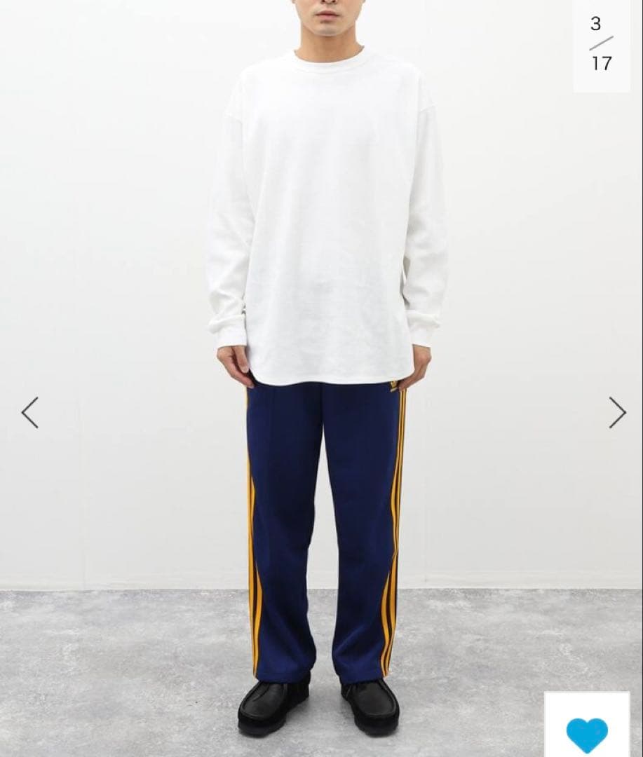 昨年購入adidas ネイビー ストライプ トラックパンツサイズL
