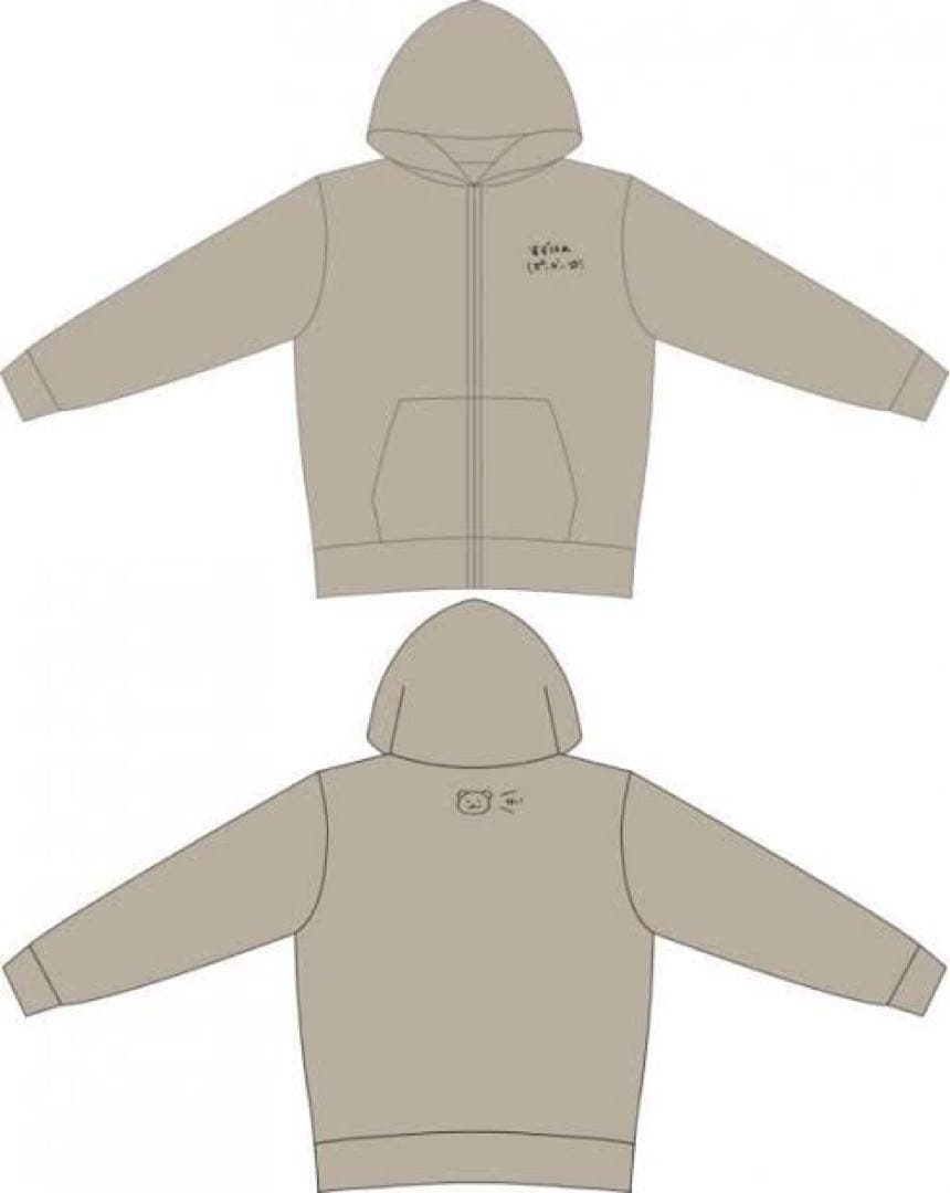 すずほめパーカー ベージュ 鈴代紗弓 XL