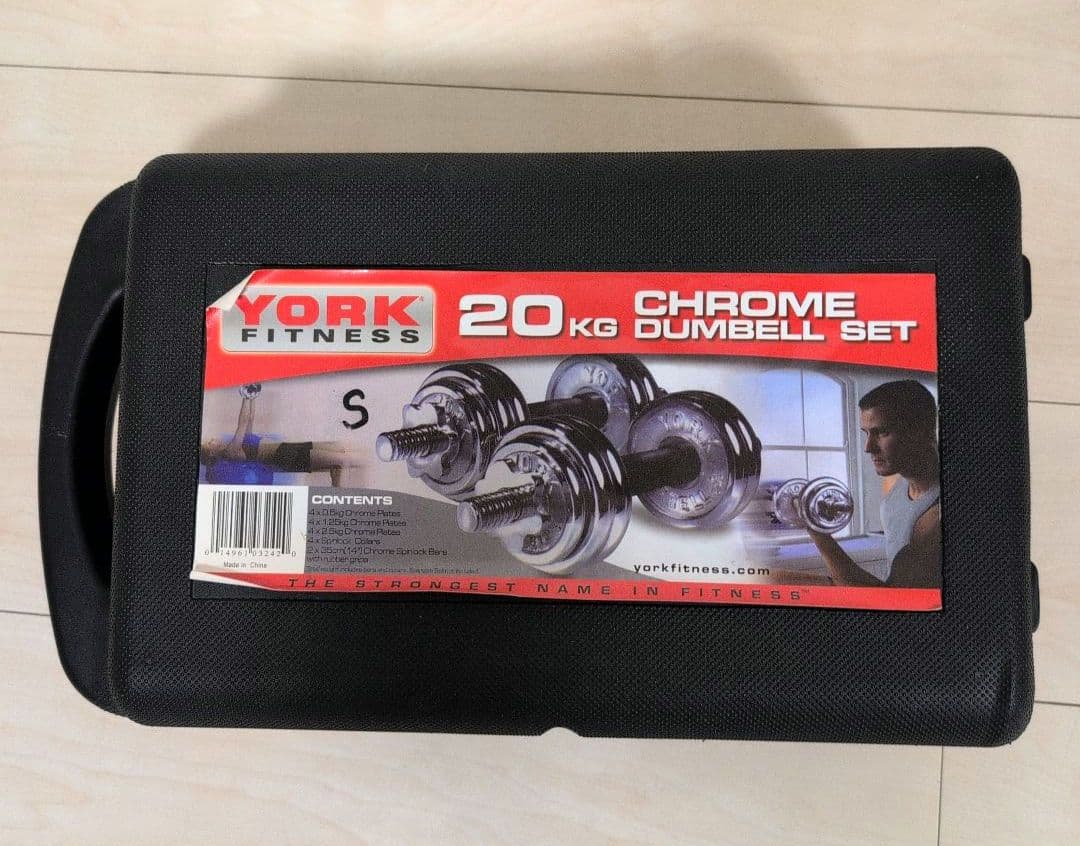 york ダンベル セット 20kg 各10kg
