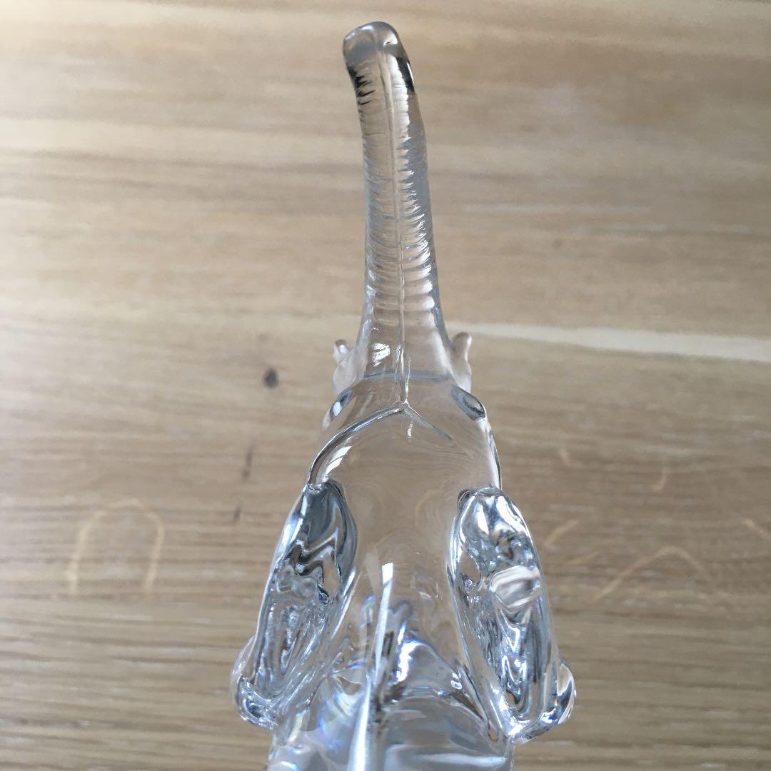 美品　象/エレファント ガラス　フランス製　置物