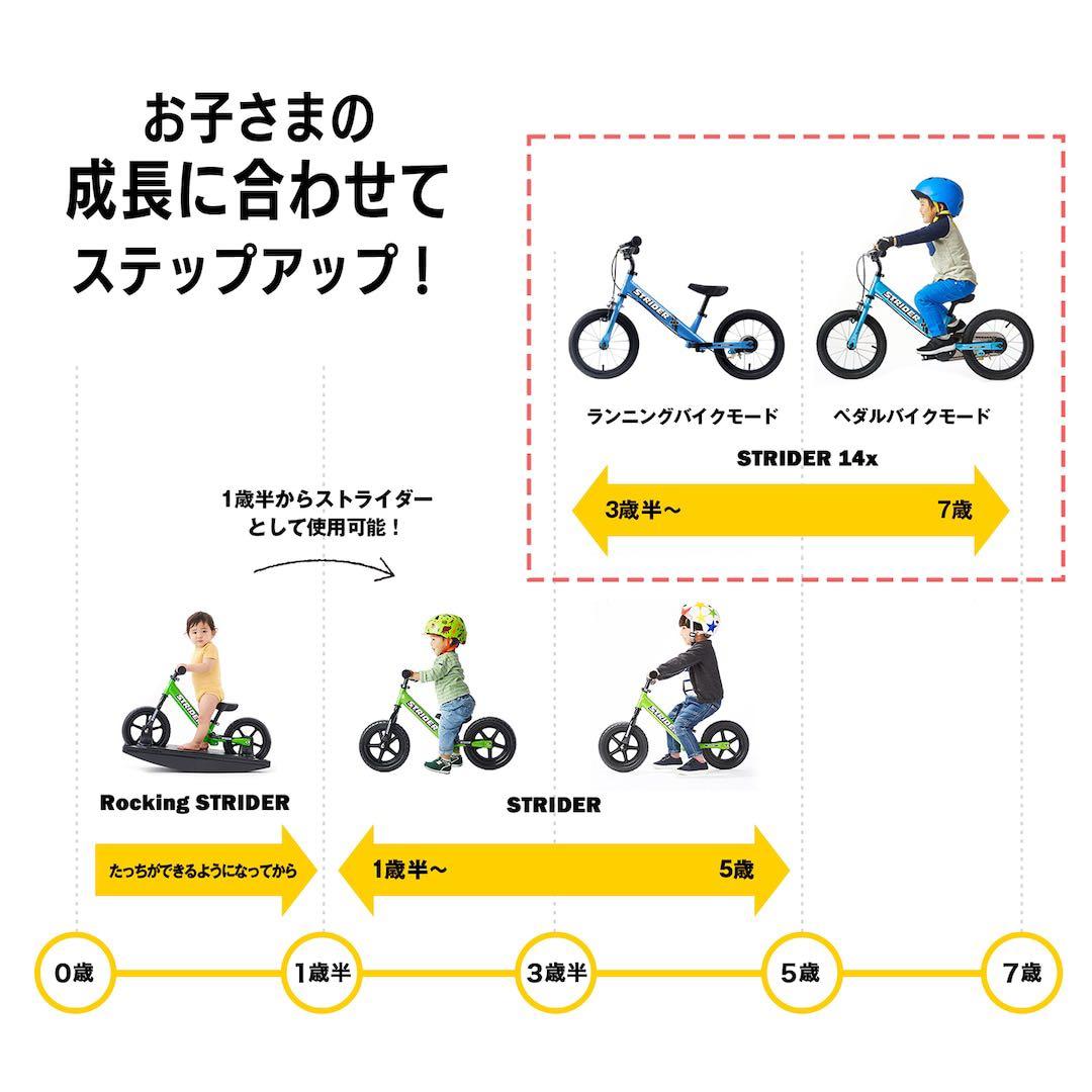 【洗浄済み】ストライダー　14x ブルー