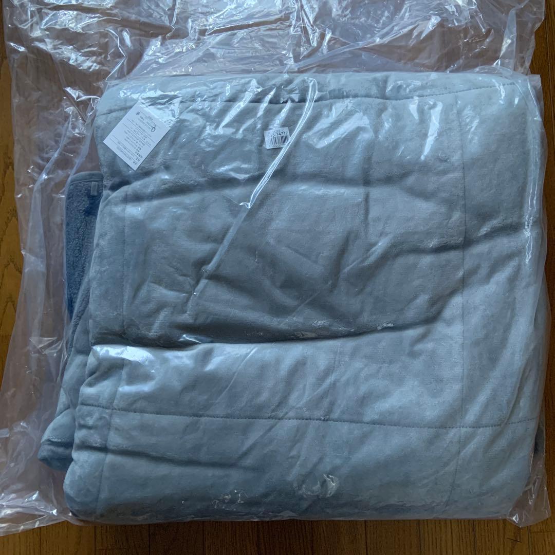 新品　未開封　ジャガード　ボア　撥水　こたつ布団 省スペース　正方形　ベルメゾン