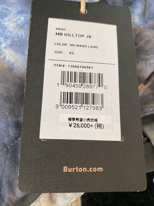 新品バートン28600円burtonスノーボードジャケットメンズXS