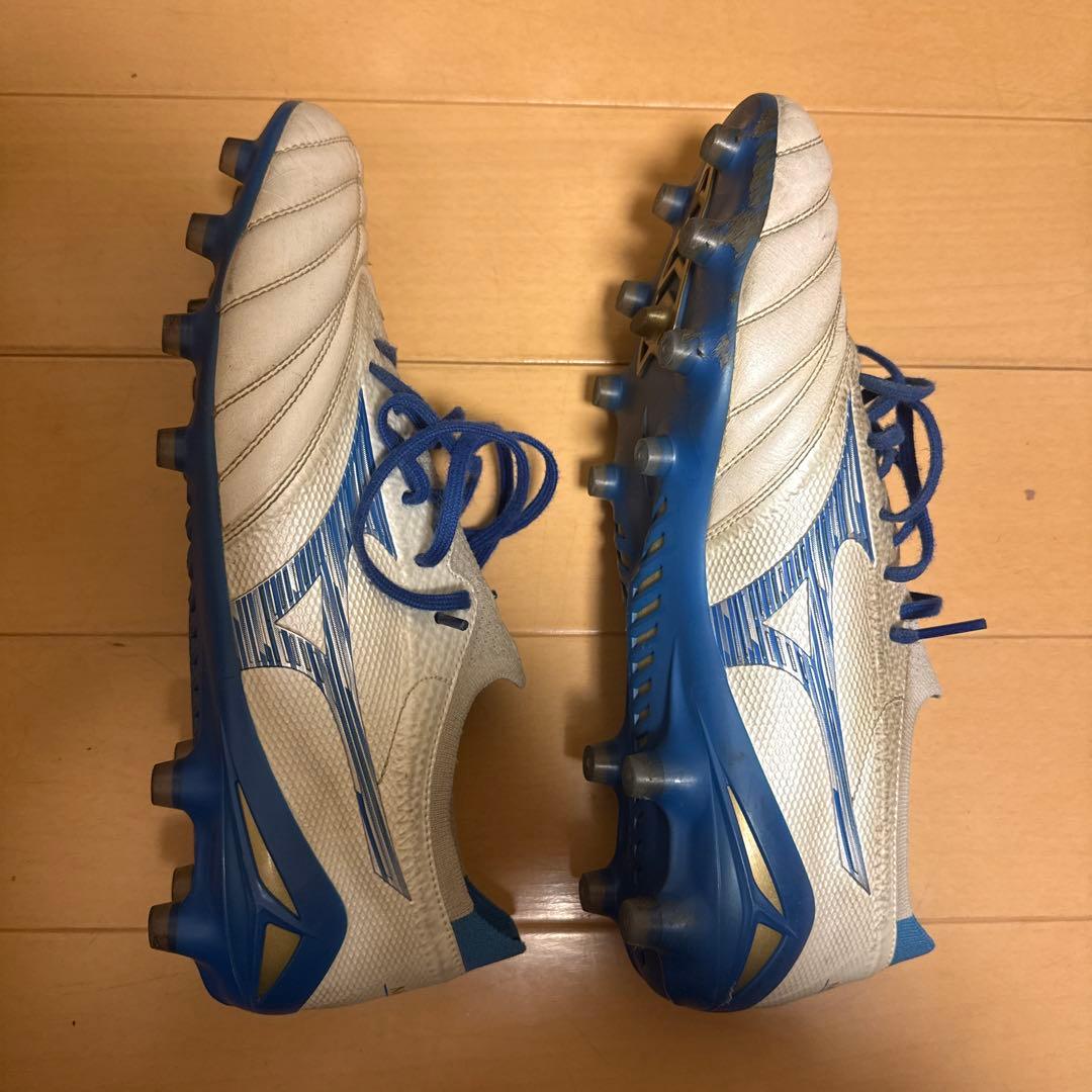 Mizuno サッカーシューズ・スパイク ホワイト/ブルー