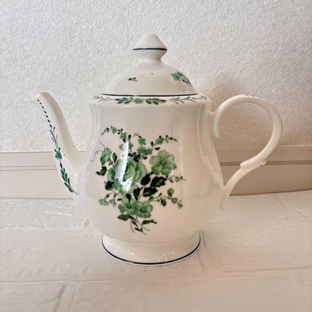 【横浜元町タカラダ】希少グリーンローズ　ティーポットセット