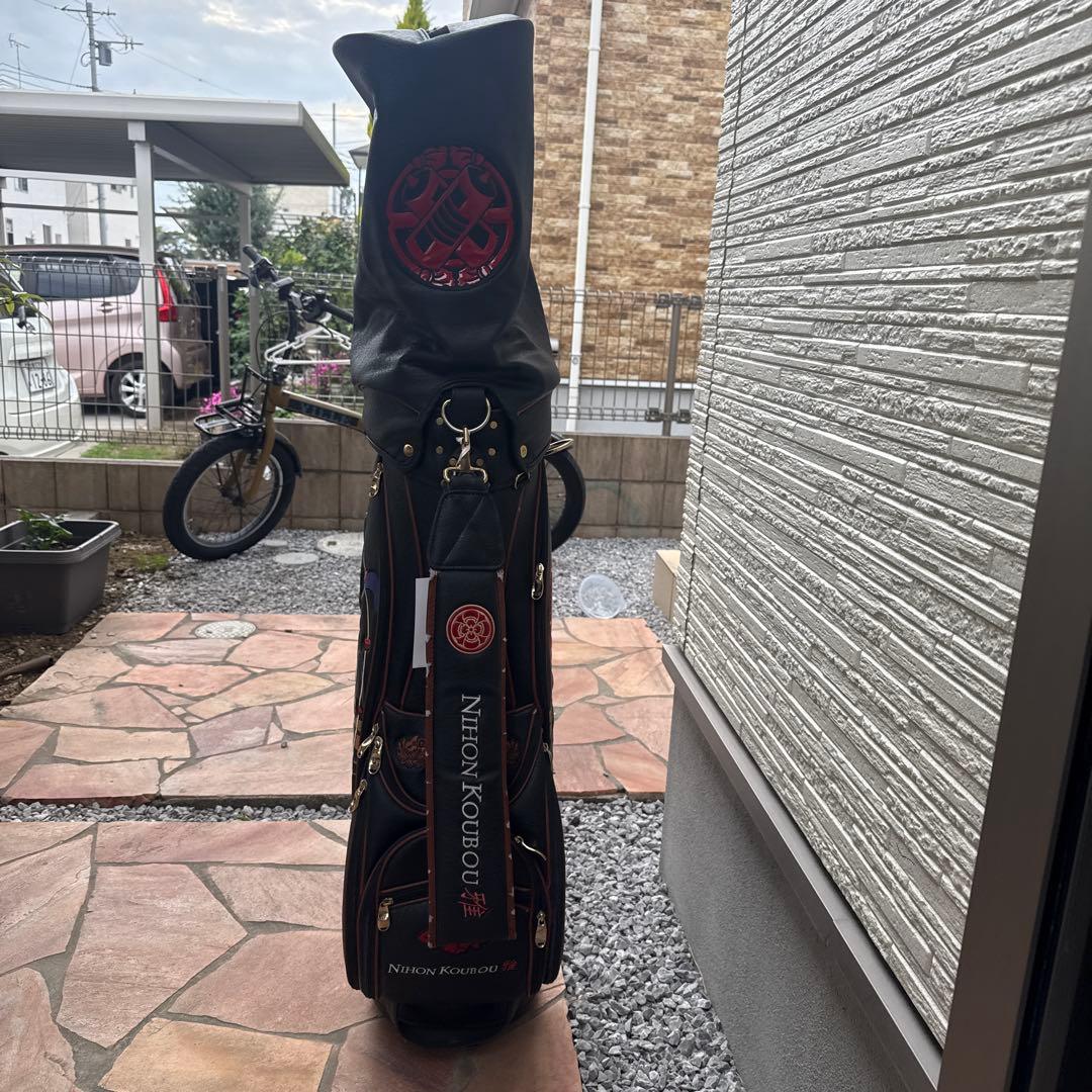 希少　日本工房　雅　風神雷神キャディバック