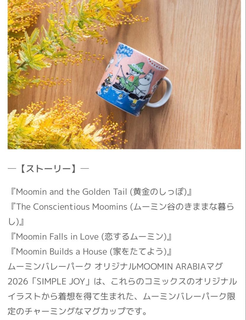 ムーミンバレーパーク限定　マグカップ〔新品未使用〕５点セット