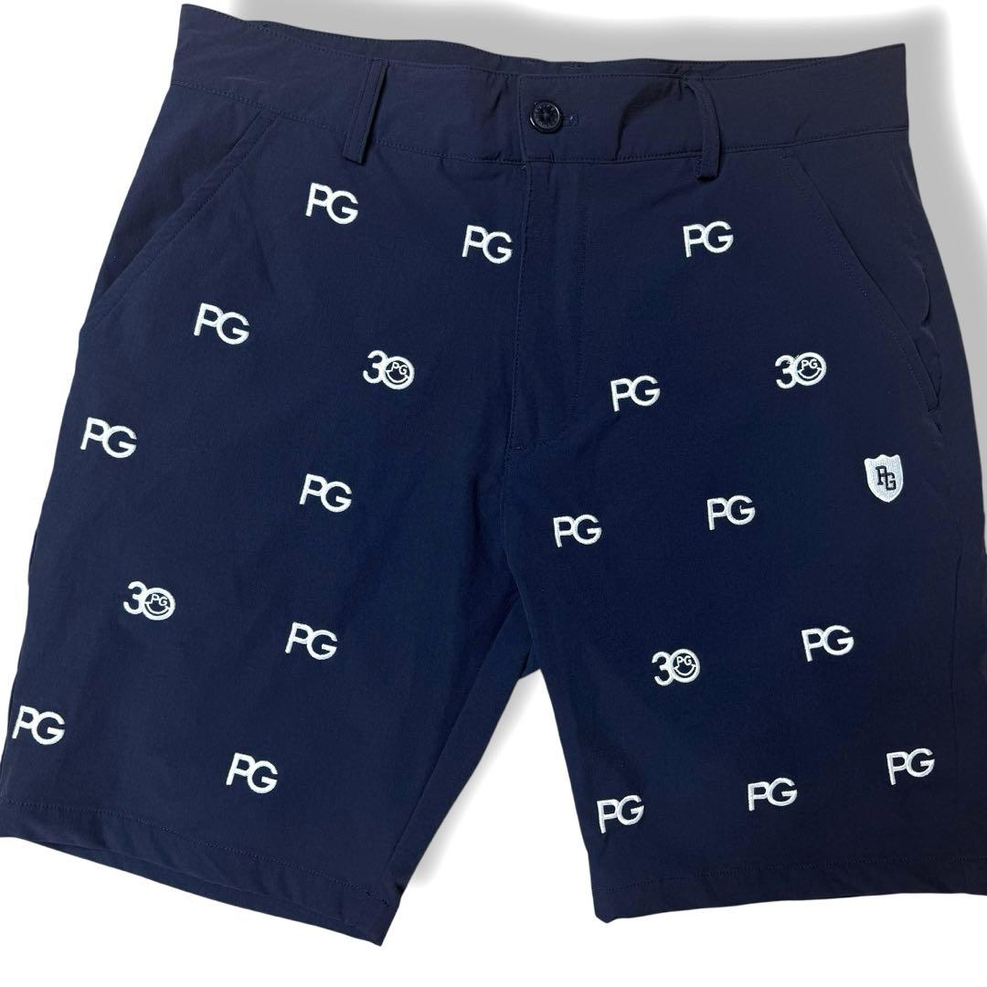 PEARLY GATES★美品 3 M位 30周年 ハーフパンツ ネイビー