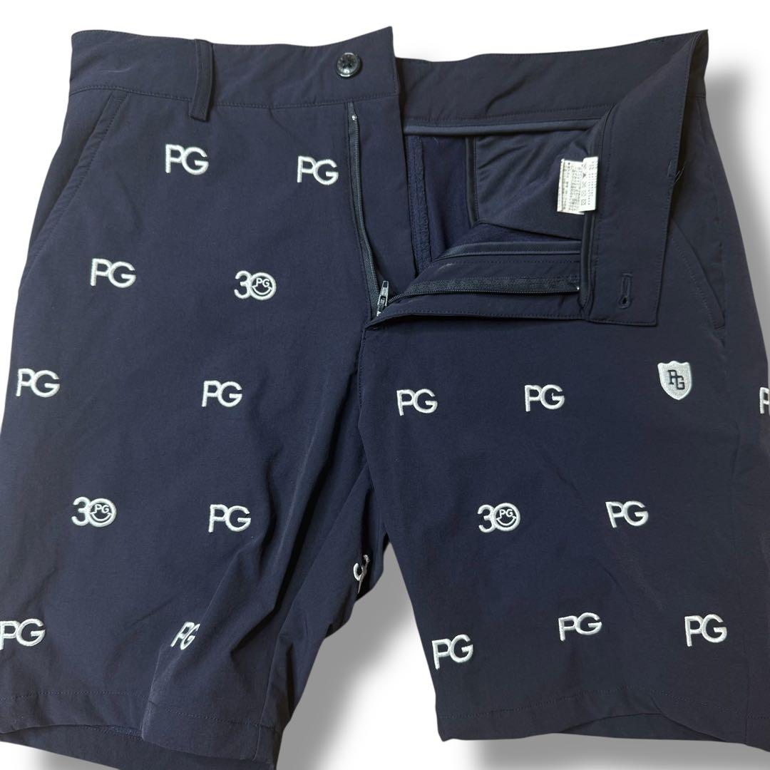 PEARLY GATES★美品 3 M位 30周年 ハーフパンツ ネイビー
