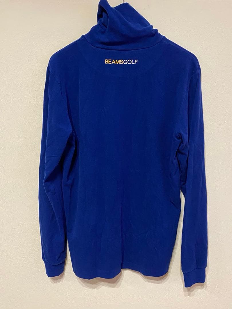 BEAMS GOLF タートルネックシャツ Lサイズ 青
